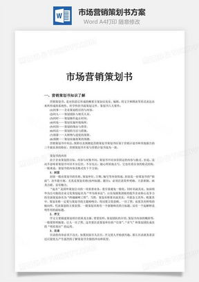 高效营销策划，从专业模板开始 熊猫办公市场营销策划Word模板详解